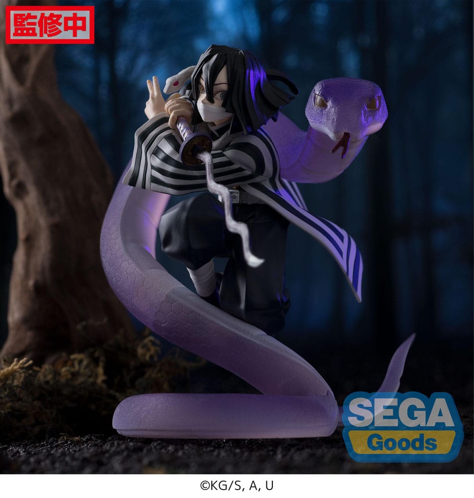 Demon Slayer: Kimetsu no Yaiba Xross Link Anime PVC Statue Obanai Iguro Hashira Training Arc 14 cm Prizefiguren Yokina
