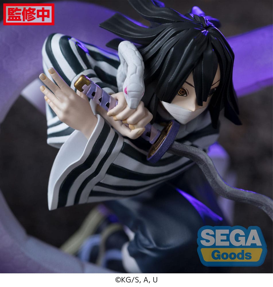 Demon Slayer: Kimetsu no Yaiba Xross Link Anime PVC Statue Obanai Iguro Hashira Training Arc 14 cm Prizefiguren Yokina