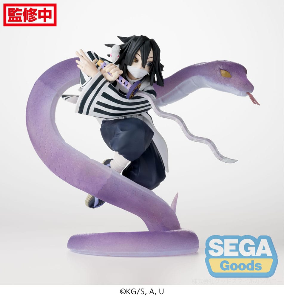 Demon Slayer: Kimetsu no Yaiba Xross Link Anime PVC Statue Obanai Iguro Hashira Training Arc 14 cm Prizefiguren Yokina