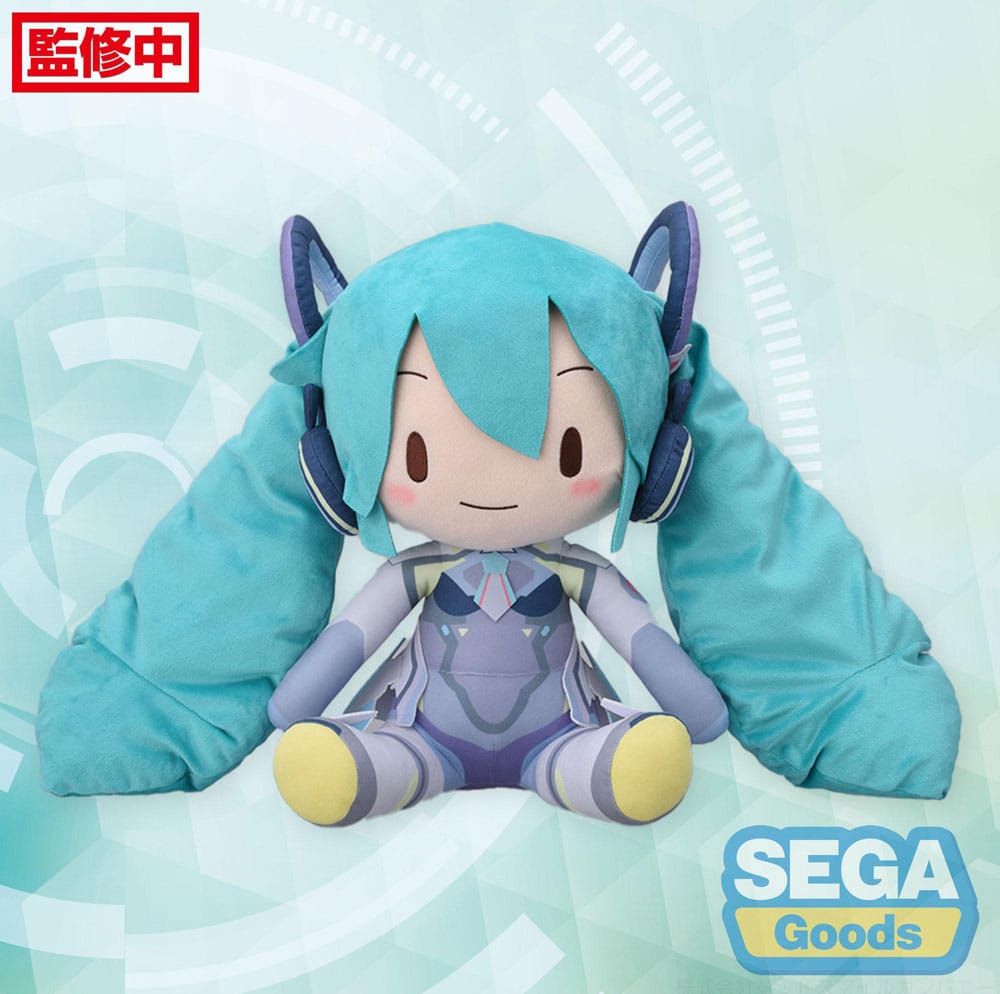 Character Vocal Series 01: Hatsune Miku Fuwa Petit Plush Figure Hatsune Miku Miku with You 2024 Ver. LL 40 cm Plüschtier Yokina