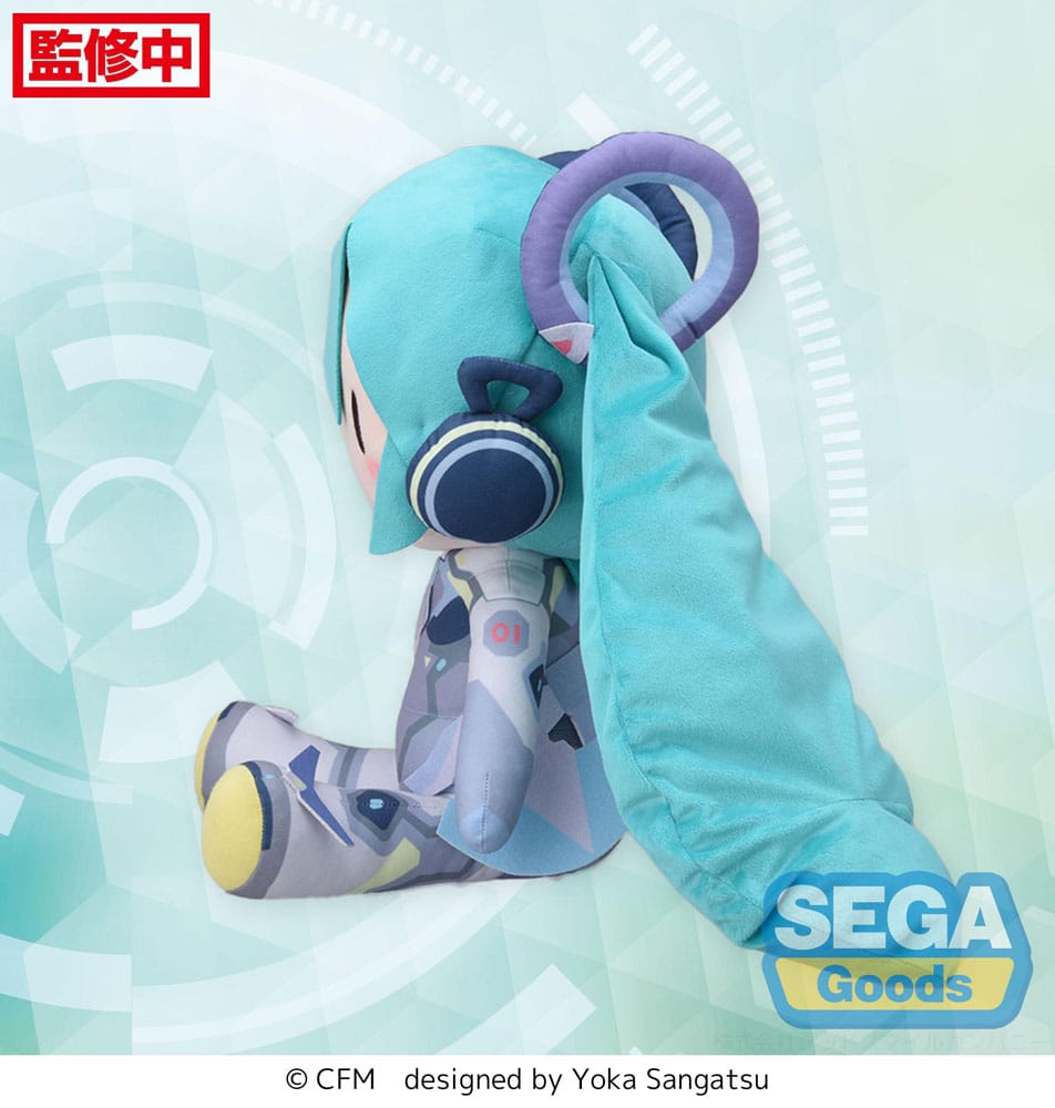 Character Vocal Series 01: Hatsune Miku Fuwa Petit Plush Figure Hatsune Miku Miku with You 2024 Ver. LL 40 cm Plüschtier Yokina