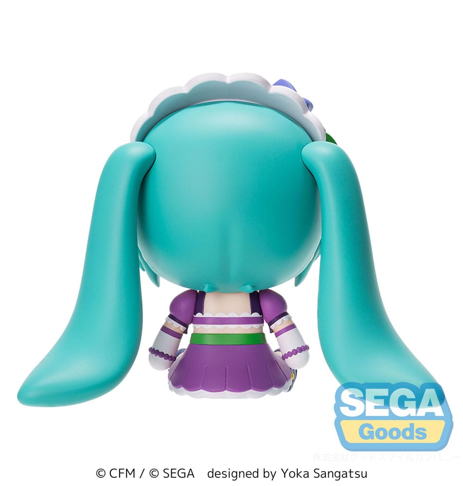 Character Vocal Series 01: Hatsune Miku Fuwa Petit Chibi Figur Hatsune Miku x Love and Berry Dress Up and Dance! Sparkly Purple 8 cm Minifiguren Yokina