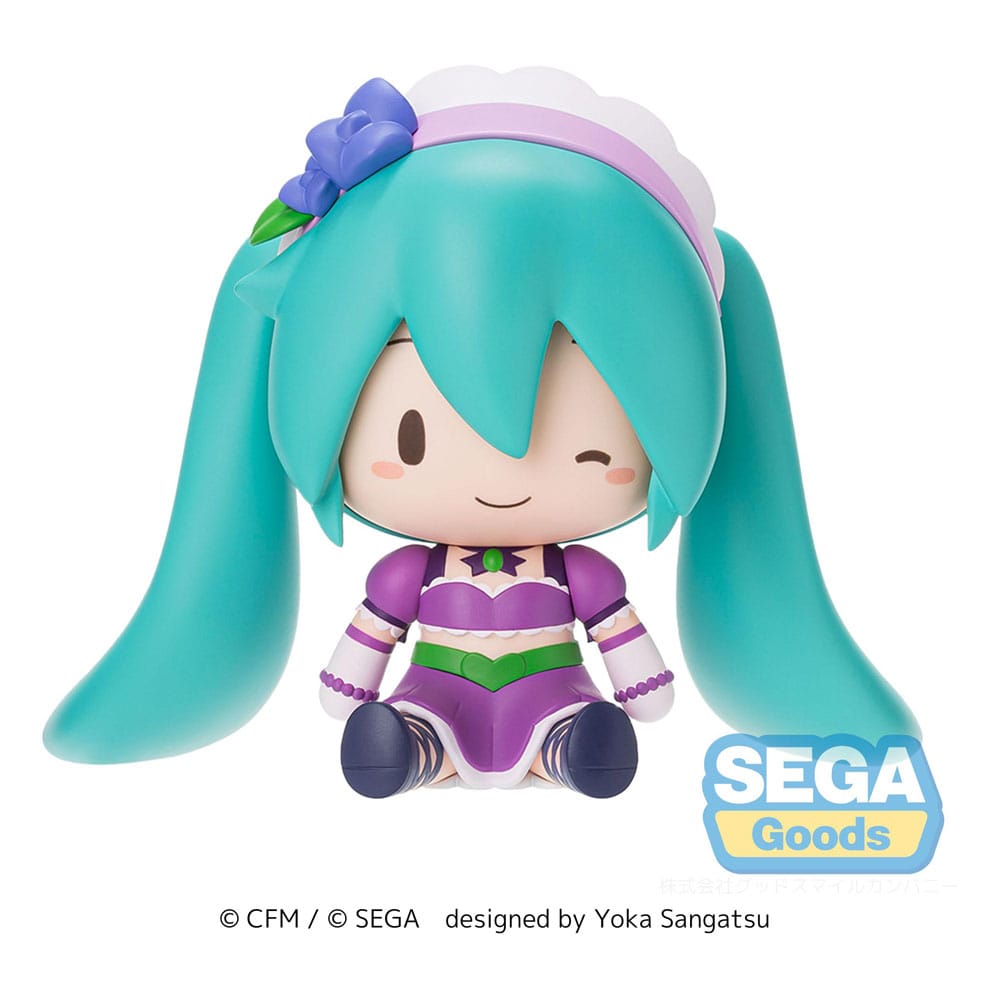 Character Vocal Series 01: Hatsune Miku Fuwa Petit Chibi Figur Hatsune Miku x Love and Berry Dress Up and Dance! Sparkly Purple 8 cm Minifiguren Yokina