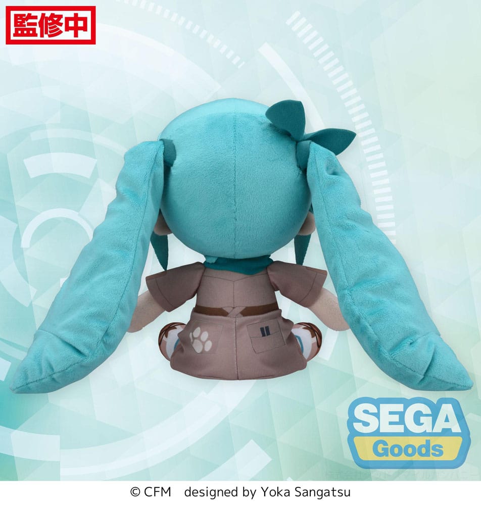 Hatsune Miku Fuwa Petit Plüschfigur Hatsune Miku Going Out Series Zoo Ver. M 22 cm Plüschtier Yokina