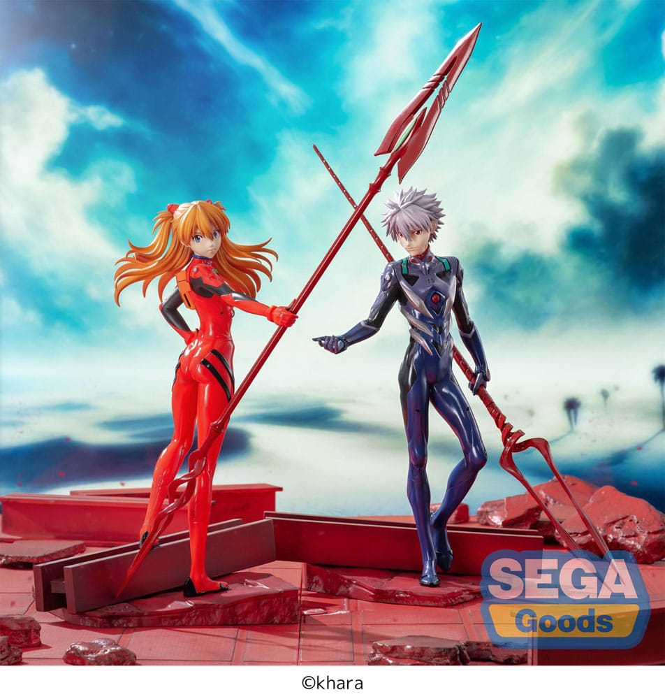 Evangelion: 3.0+1.0 Thrice Upon a Time Luminasta PVC Statue Asuka Shikinami Langley x Spear of Longinus 20 cm Prizefiguren Yokina