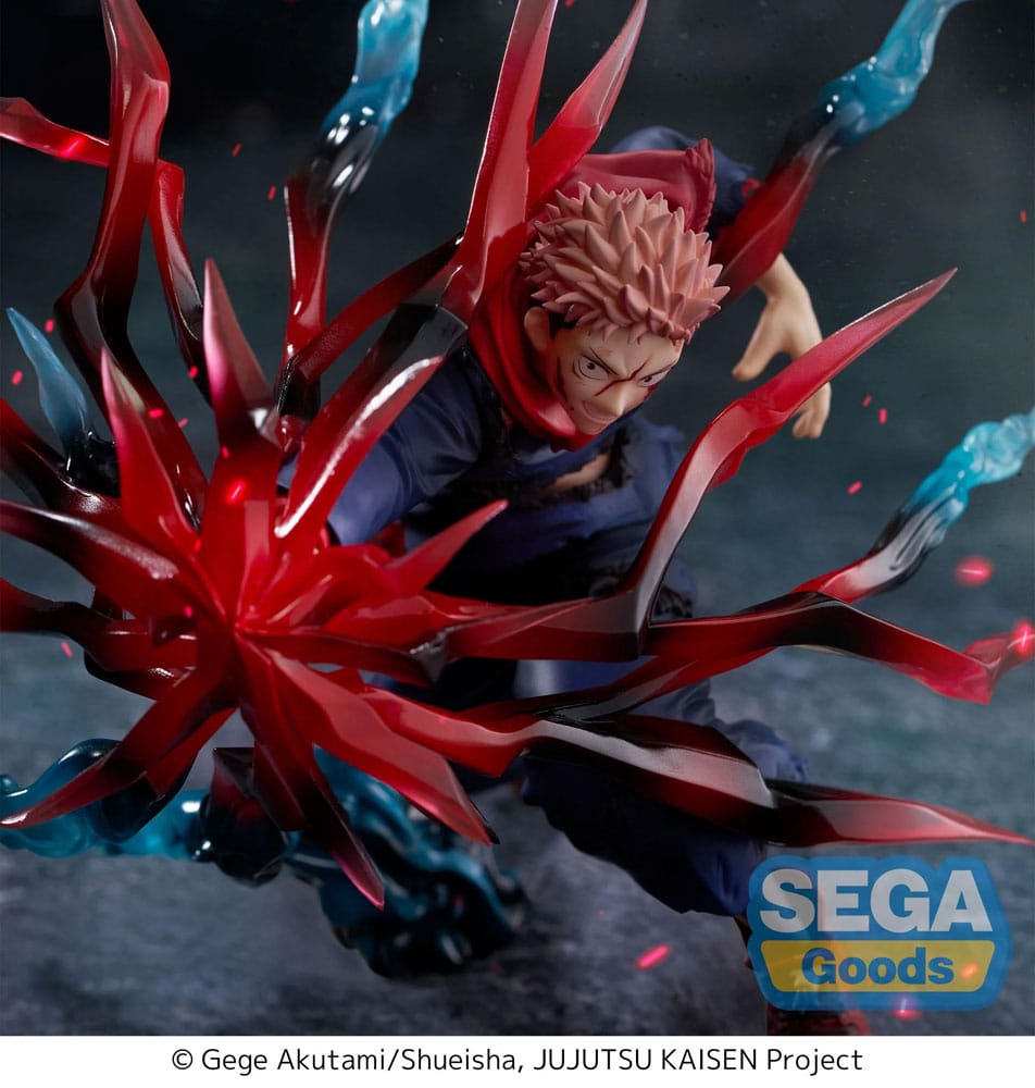 Jujutsu Kaisen Luminasta PVC Statue Yuji Itadori Black Flash 16 cm Prizefiguren Yokina