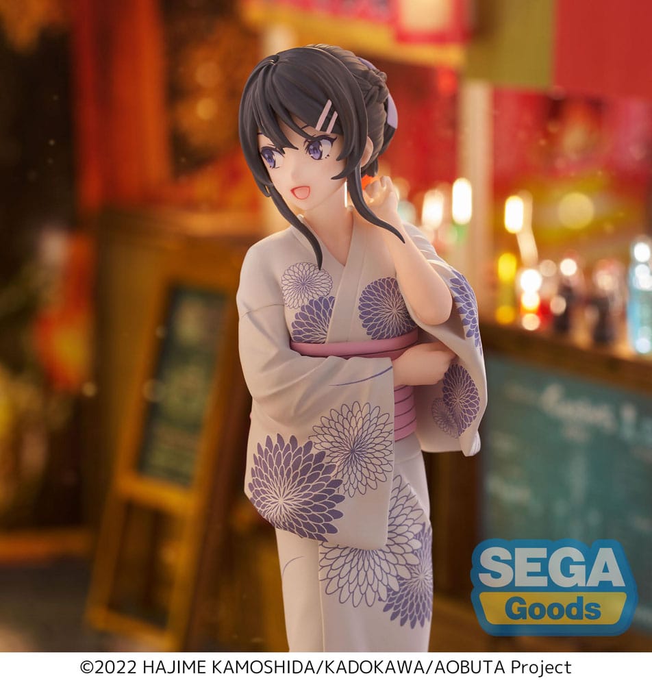 Rascal Does Not Dream of Bunny Girl Senpai Luminasta PVC Statue Mai Sakurajima Yukata 22 cm Prizefiguren Yokina