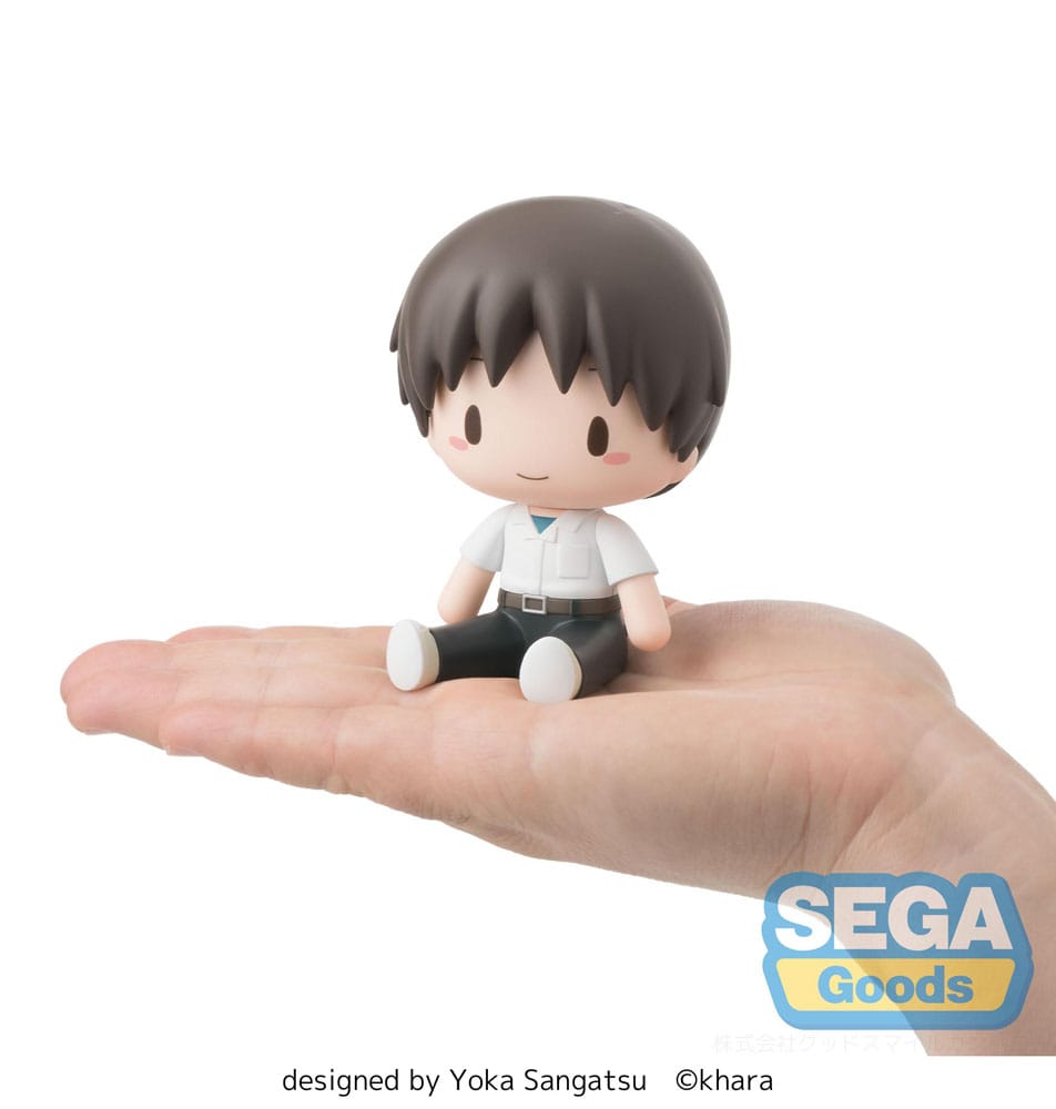 Evangelion: New Theatrical Edition Fuwa Petit Chibi Figur Shinji 8 cm Minifiguren Yokina