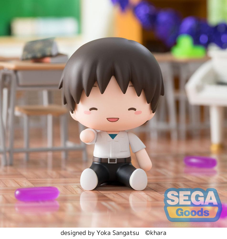 Evangelion: New Theatrical Edition Fuwa Petit Chibi Figur Shinji 8 cm Minifiguren Yokina