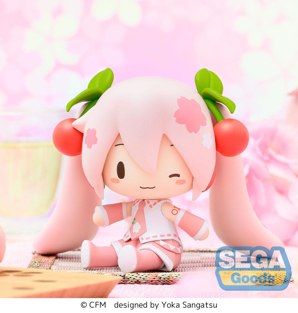 Character Vocal Series 01: Hatsune Miku Fuwa Petit Chibi Figur Sakura Miku 8 cm Minifiguren Yokina