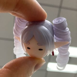 Frieren: Beyond Journey's End PM Perching PVC Statue I have ringlets now Clear Ver. heo Exclusive 10 cm Prizefiguren Yokina