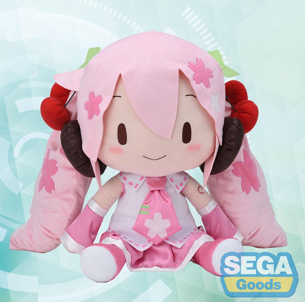 Character Vocal Series 01: Hatsune Miku Fuwa Petit Plüschfigur Sakura Miku Dodeka Jumbo 50 cm Plüschtier Yokina