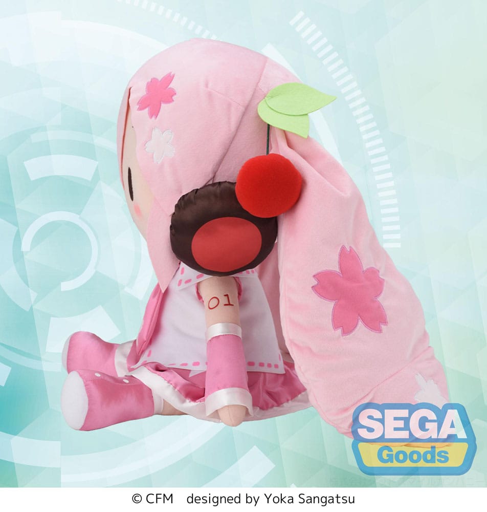 Character Vocal Series 01: Hatsune Miku Fuwa Petit Plüschfigur Sakura Miku Dodeka Jumbo 50 cm Plüschtier Yokina