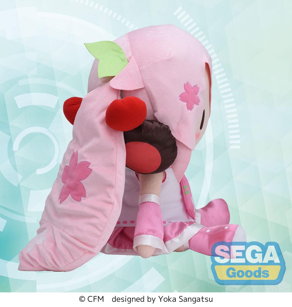 Character Vocal Series 01: Hatsune Miku Fuwa Petit Plüschfigur Sakura Miku Dodeka Jumbo 50 cm Plüschtier Yokina