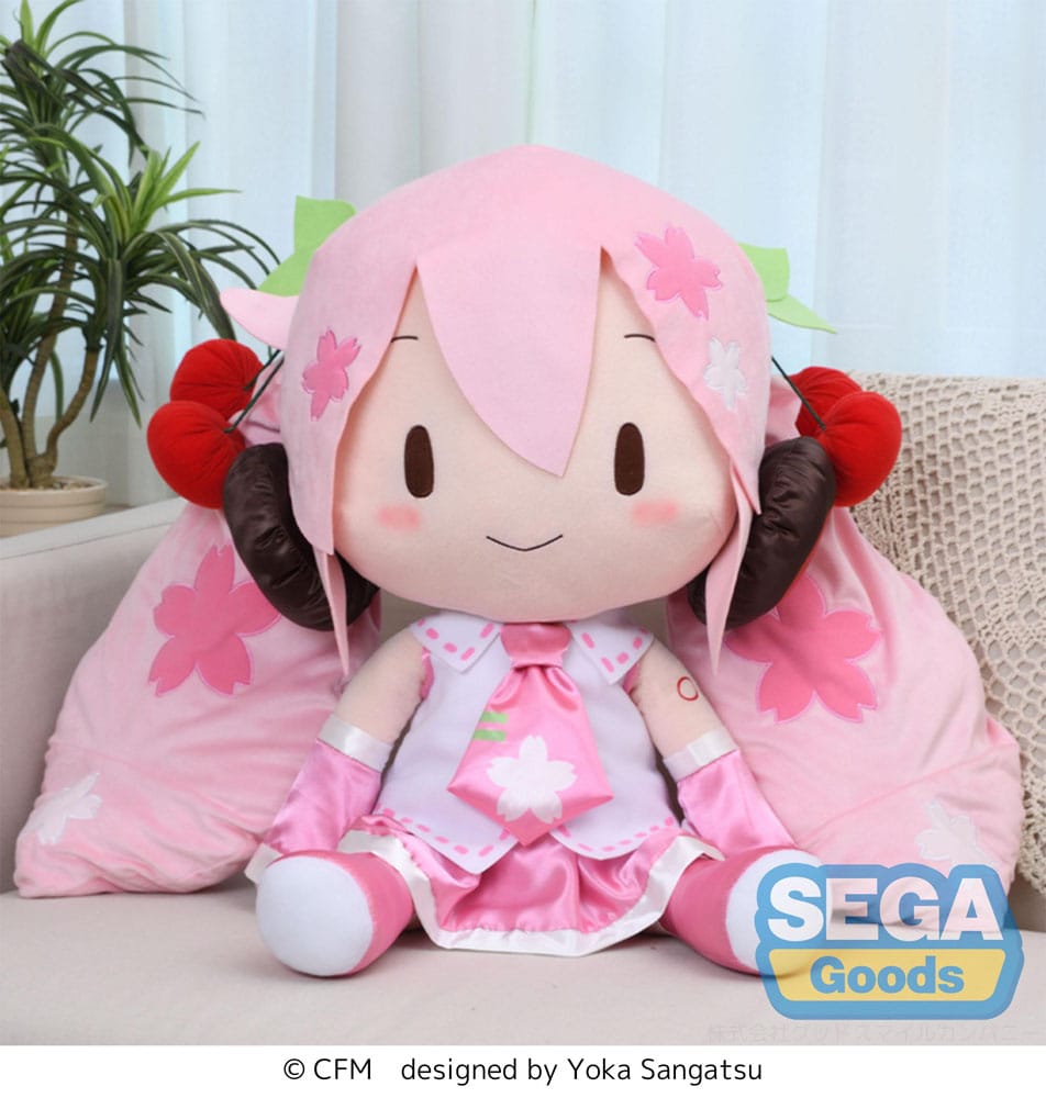 Character Vocal Series 01: Hatsune Miku Fuwa Petit Plüschfigur Sakura Miku Dodeka Jumbo 50 cm Plüschtier Yokina