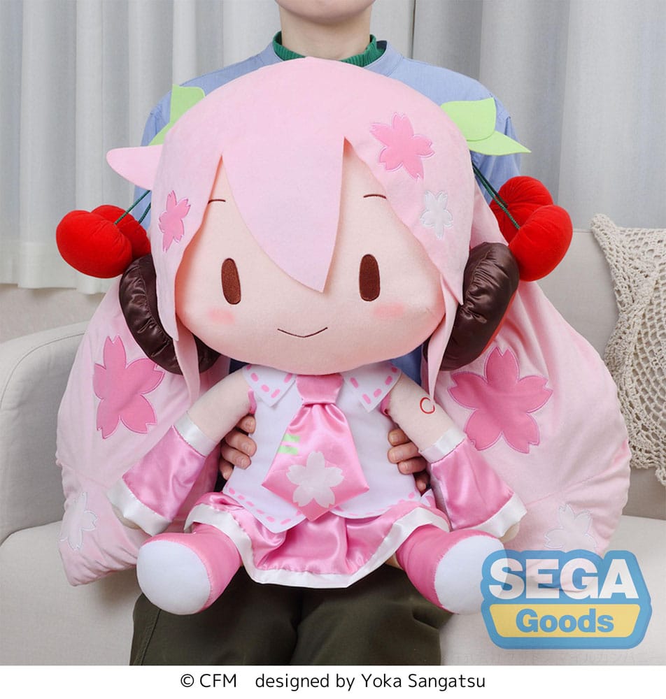 Character Vocal Series 01: Hatsune Miku Fuwa Petit Plüschfigur Sakura Miku Dodeka Jumbo 50 cm Plüschtier Yokina