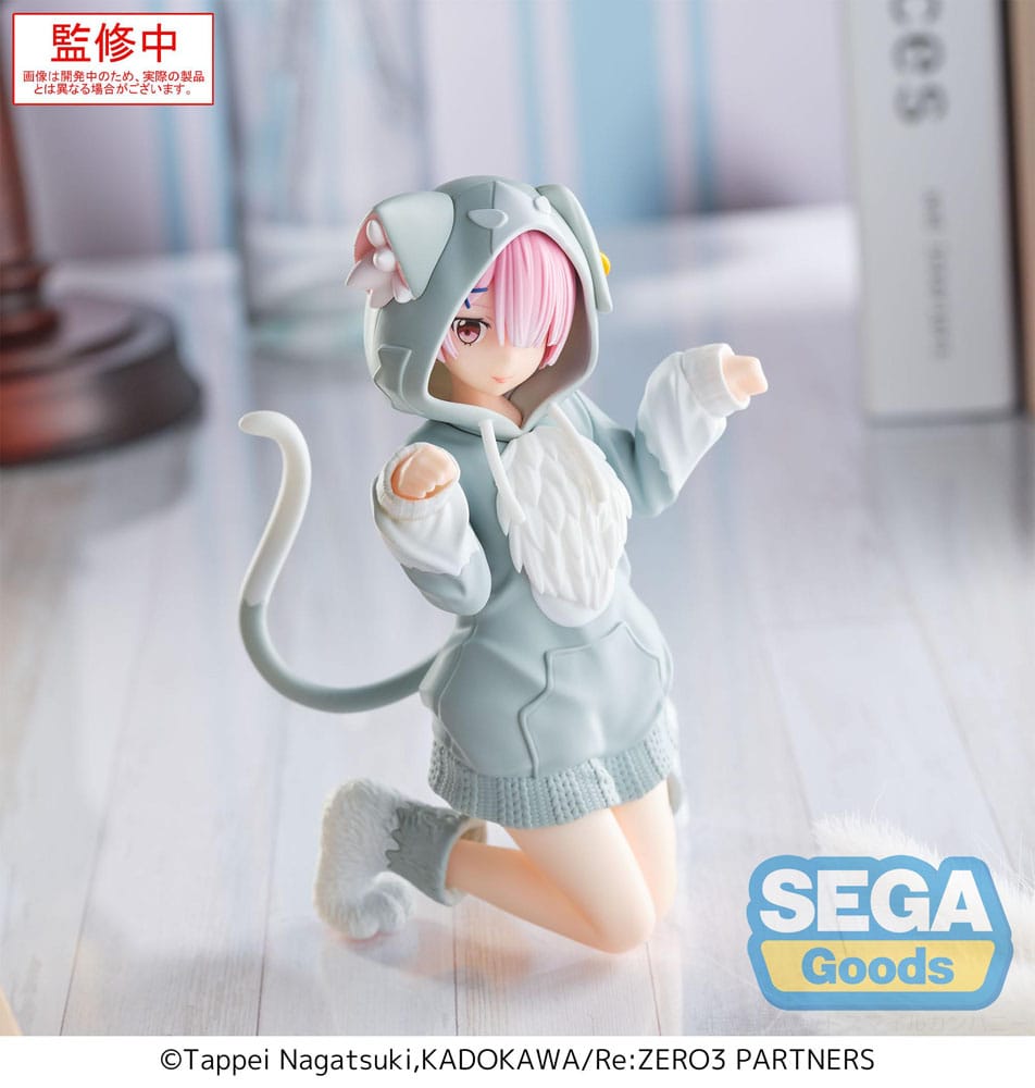 Re:Zero Starting Life in Another World Yumemirize PVC Statue Ram Mofumofu Pack 11 cm Prizefiguren Yokina