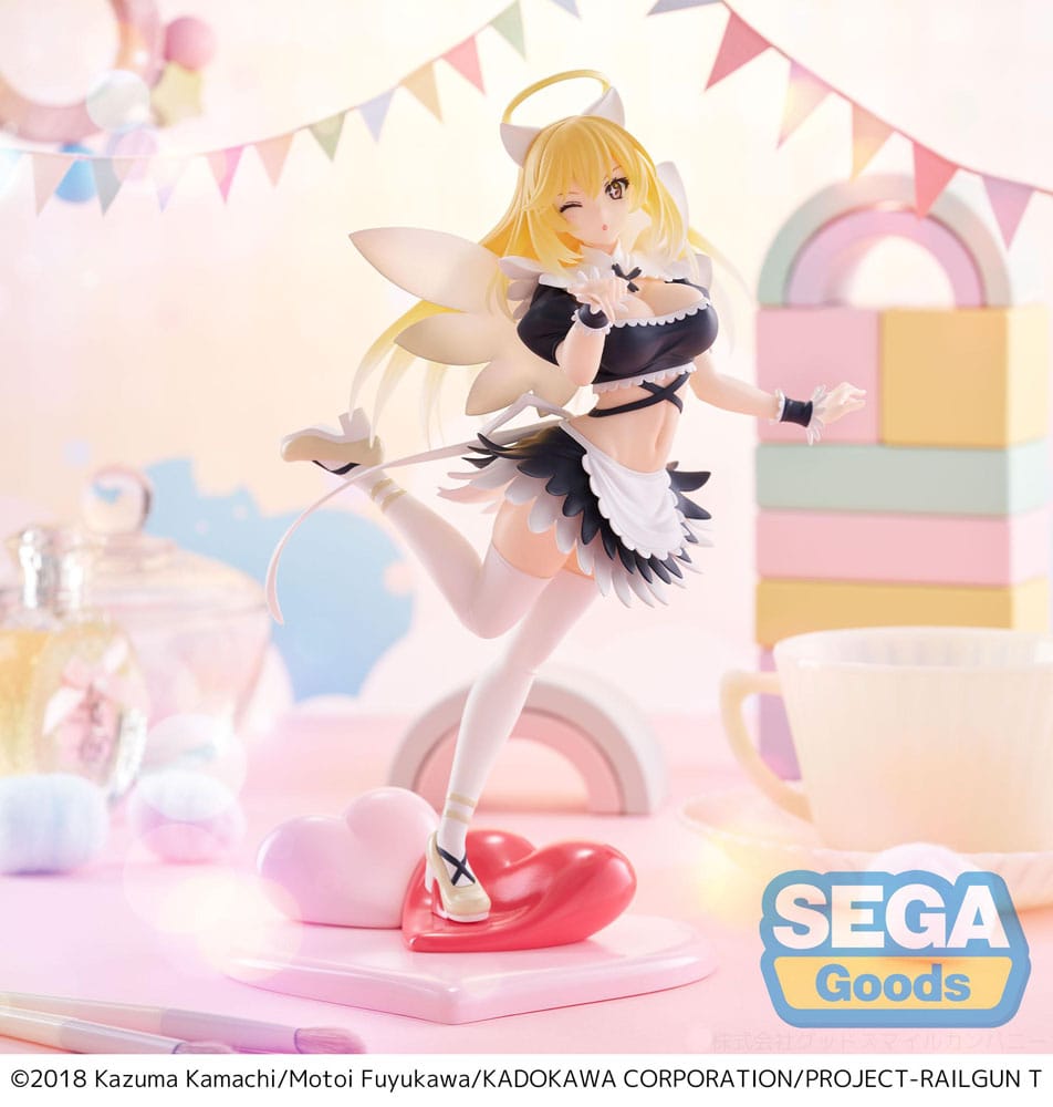 A Certain Scientific Railgun T Luminasta PVC Statue Misaki Shokuhou Fallen Angel Maid 20 cm Prizefiguren Yokina