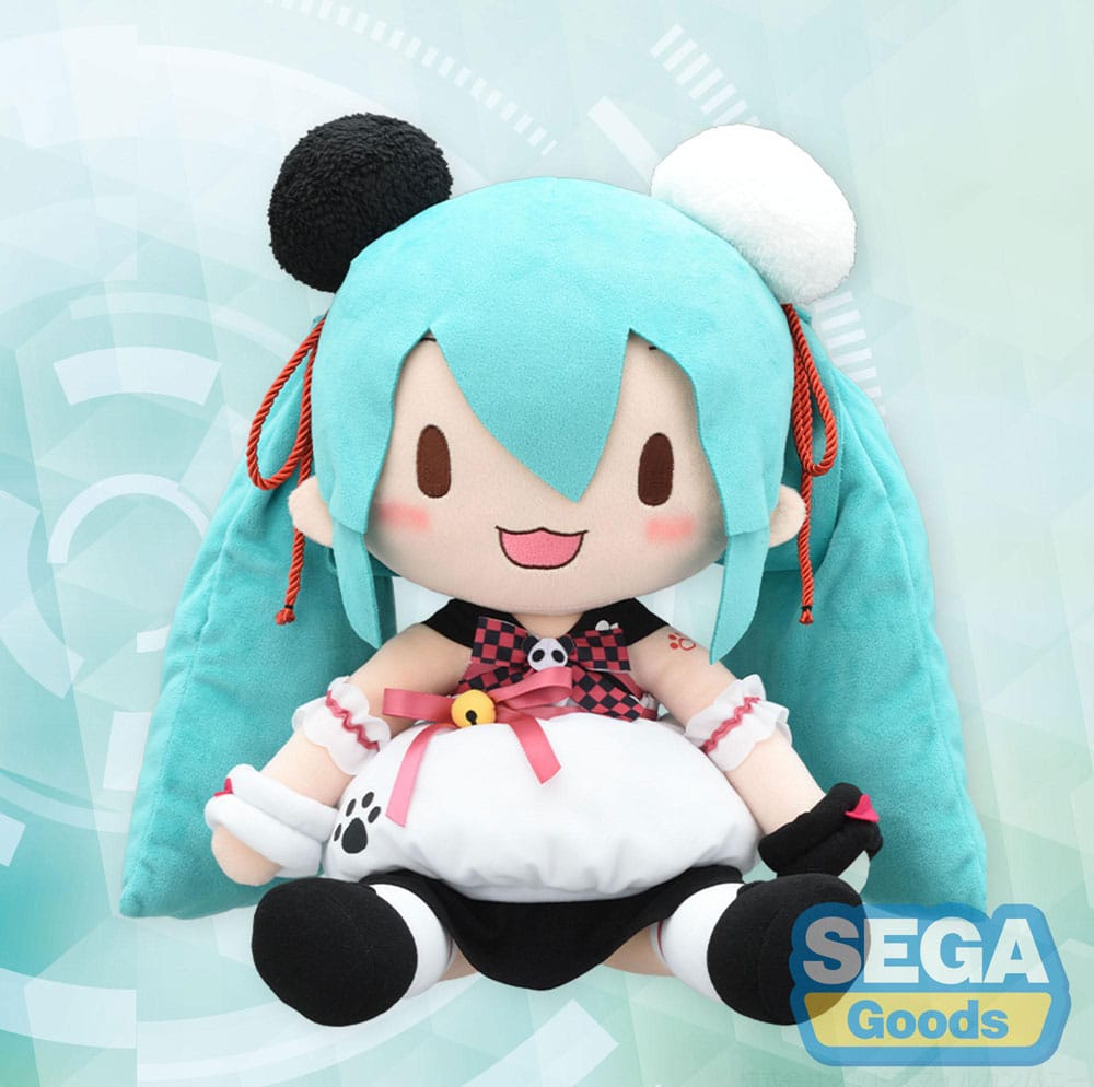 Character Vocal Series 01: Hatsune Miku Fuwa Petit Plüschfigur Hatsune Miku Panda Bun LL 40 cm Plüschtier Yokina