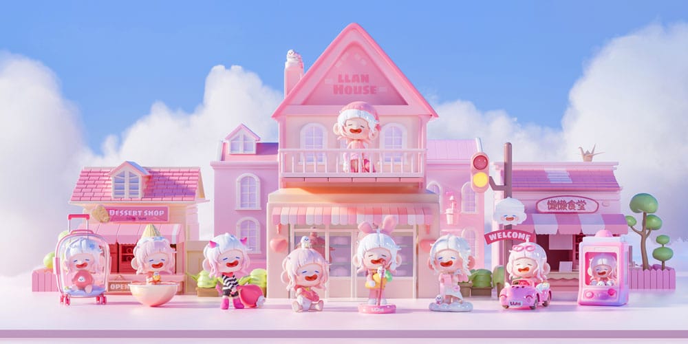 Original Character 8 Sammelfiguren Lazy Pink Dreamland 11 cm Minifiguren Yokina