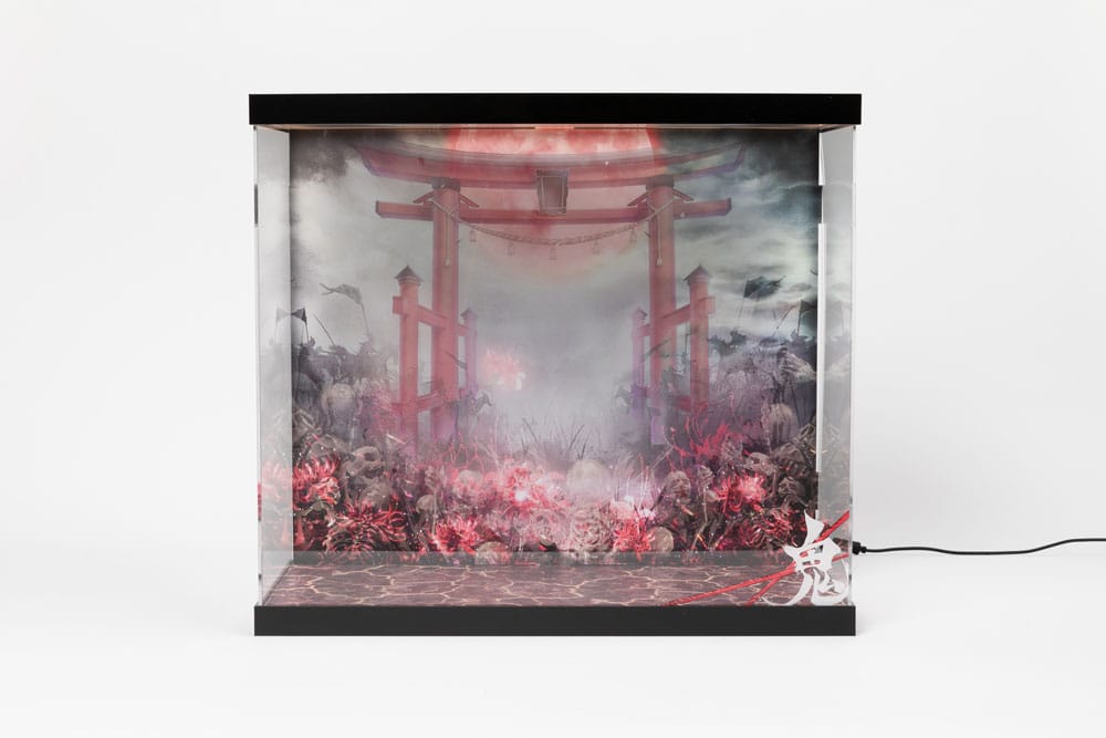 SHINSAI Acryl Display Case mit Beleuchtung Inbina Rasethuhime Saki 39 cm Figurenzubehör Yokina