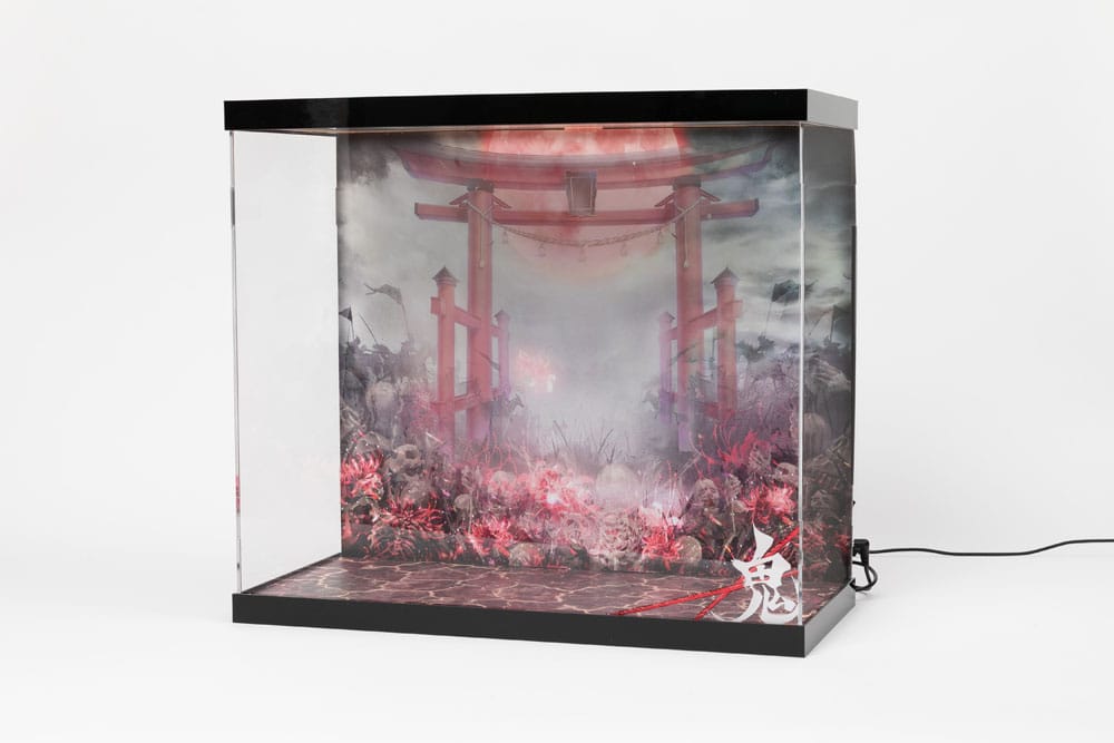 SHINSAI Acryl Display Case mit Beleuchtung Inbina Rasethuhime Saki 39 cm Figurenzubehör Yokina
