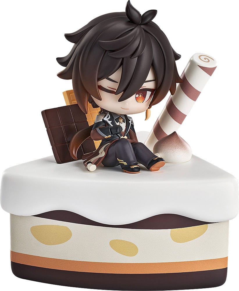 Genshin Impact Wondrous Travels Series Figur Zhongli Chibi 12 cm Prizefiguren Yokina