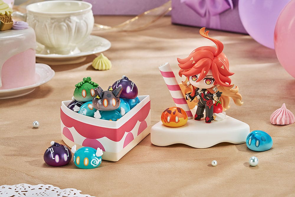 Genshin Impact Wondrous Travels Series Figur Zhongli Chibi 12 cm Prizefiguren Yokina