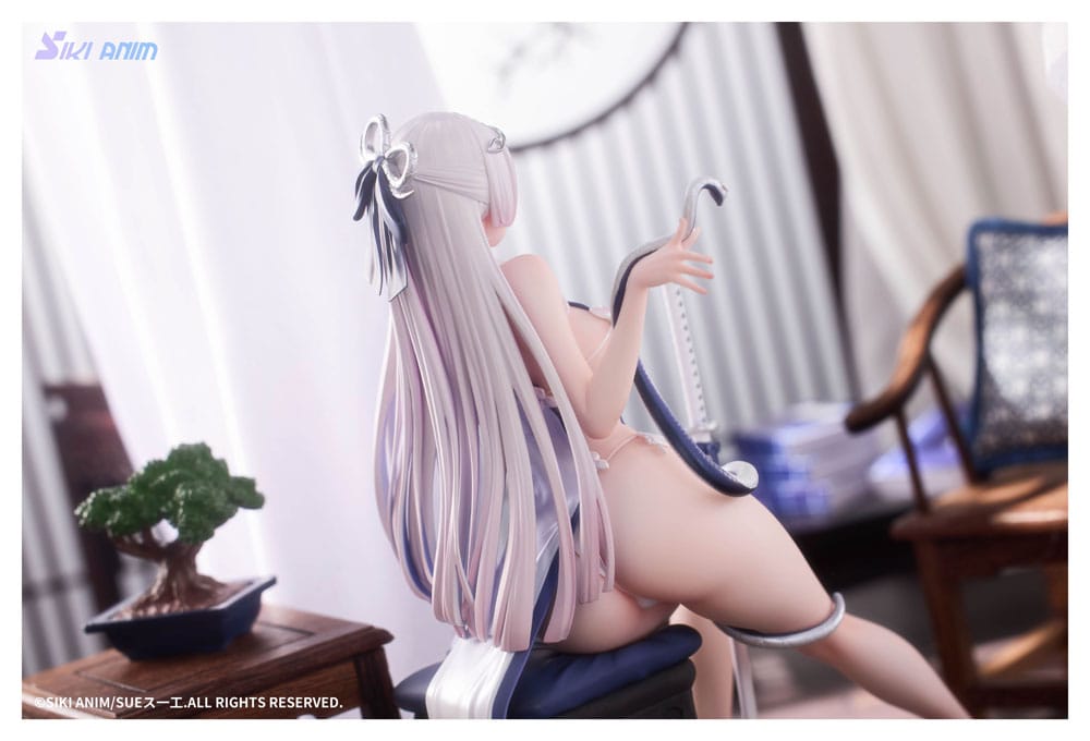 Original Character PVC Statue 1/7 The Color of the Blue - White Snake Normal Edition 20 cm Scalefiguren Yokina