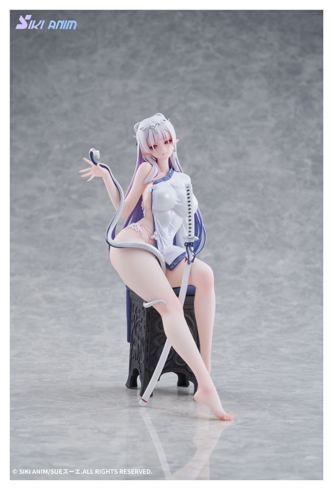 Original Character PVC Statue 1/7 The Color of the Blue - White Snake Normal Edition 20 cm Scalefiguren Yokina