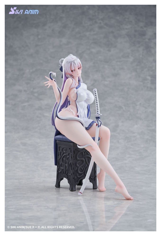 Original Character PVC Statue 1/7 The Color of the Blue - White Snake Normal Edition 20 cm Scalefiguren Yokina