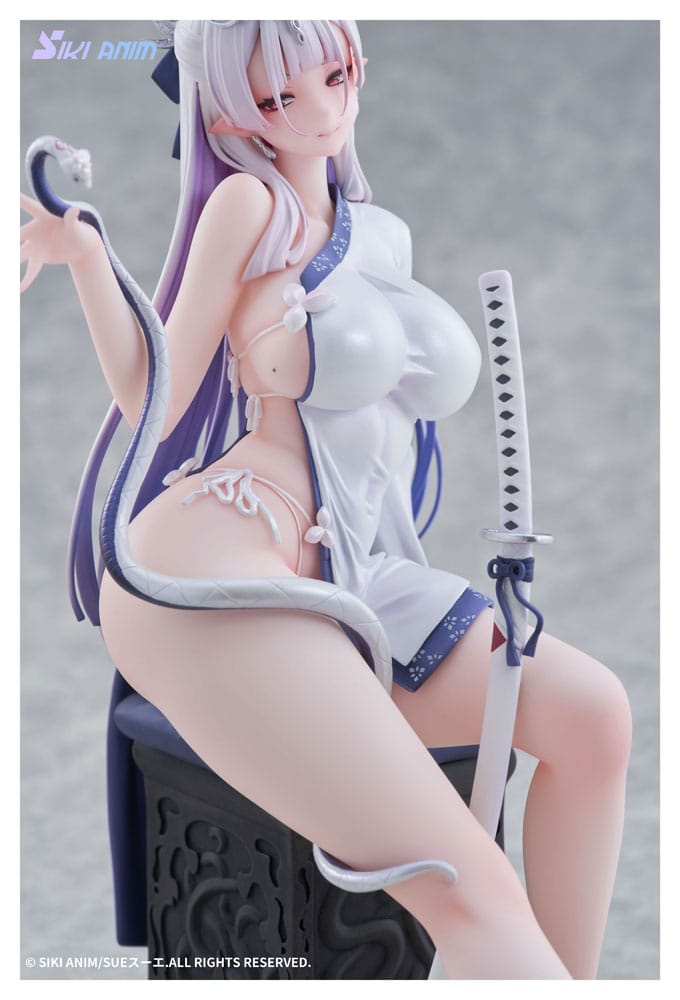 Original Character PVC Statue 1/7 The Color of the Blue - White Snake Normal Edition 20 cm Scalefiguren Yokina