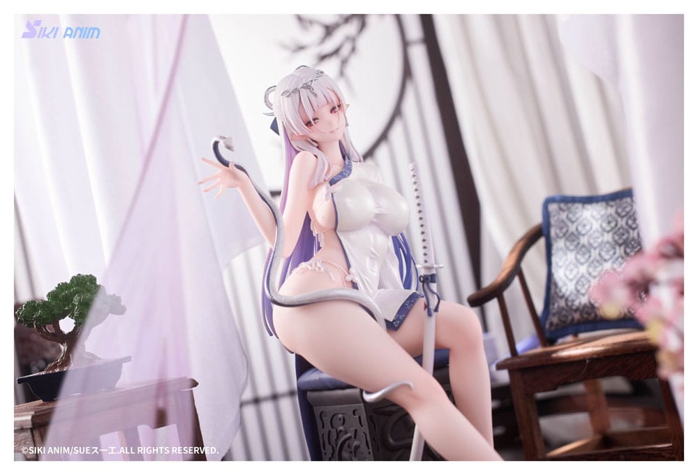 Original Character PVC Statue 1/7 The Color of the Blue - White Snake Normal Edition 20 cm Scalefiguren Yokina