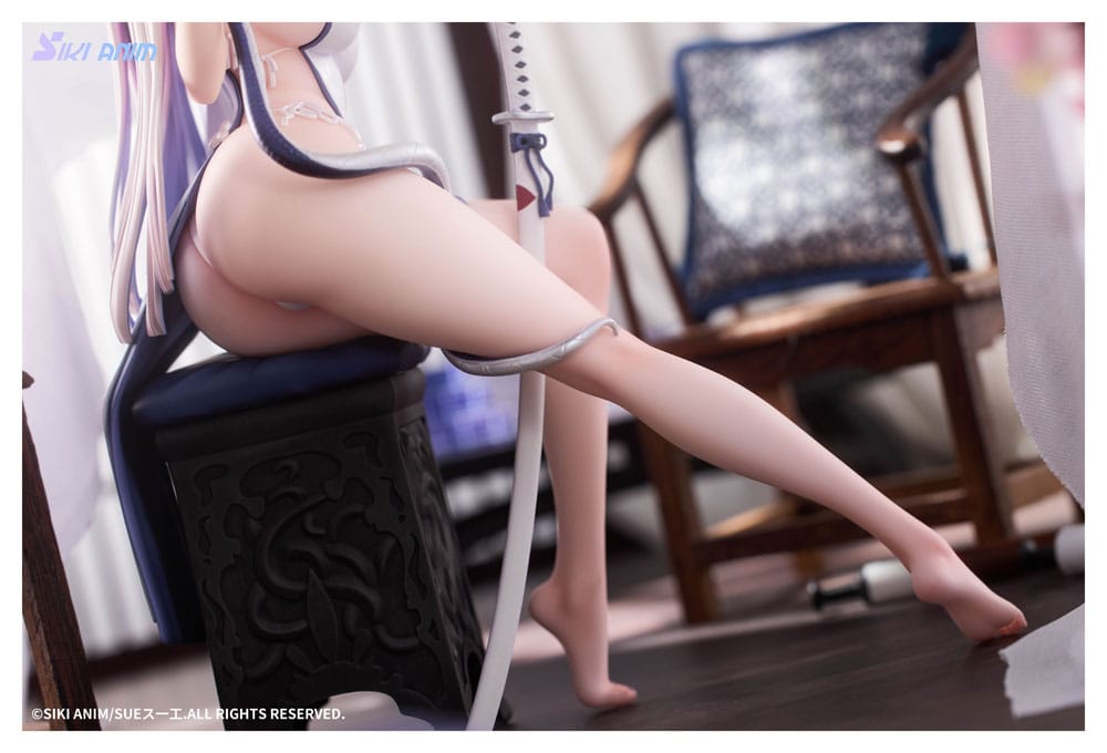 Original Character PVC Statue 1/7 The Color of the Blue - White Snake Normal Edition 20 cm Scalefiguren Yokina