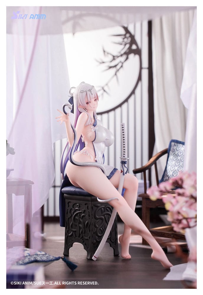 Original Character PVC Statue 1/7 The Color of the Blue - White Snake Deluxe Edition 20 cm Scalefiguren Yokina