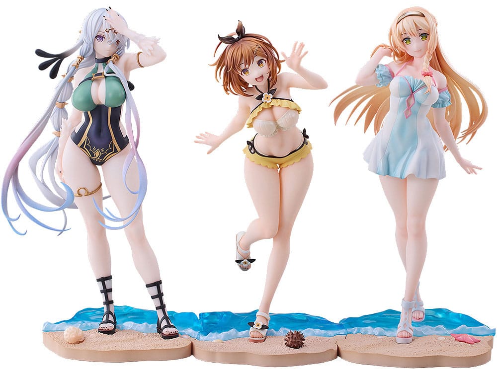Atelier Ryza: Ever Darkness & the Secret Hideout PVC Statuen 3er-Set 1/7 Ryza, Klaudia, Lila: Swimsuit Ver. Scalefiguren Yokina