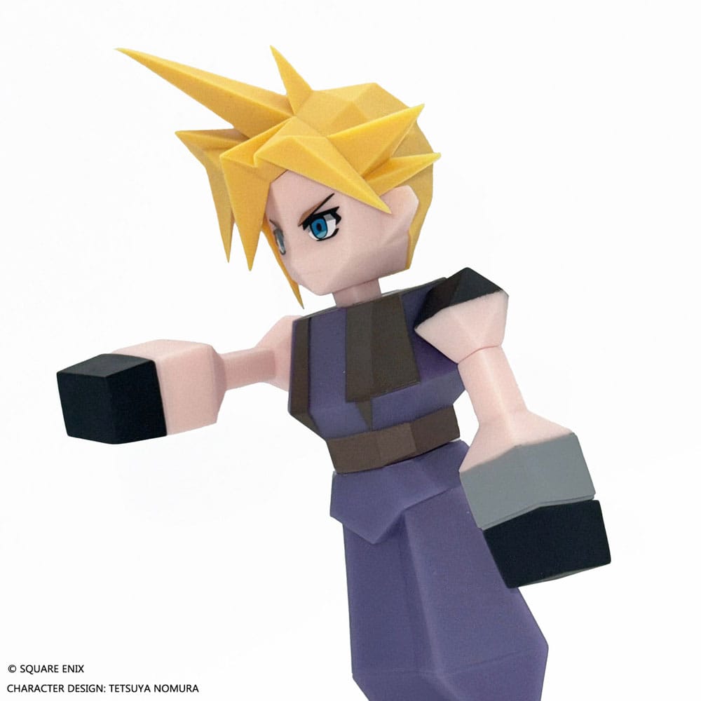 Final Fantasy VII Polygon Vinyl Figur Cloud Strife 15 cm Figmas Yokina