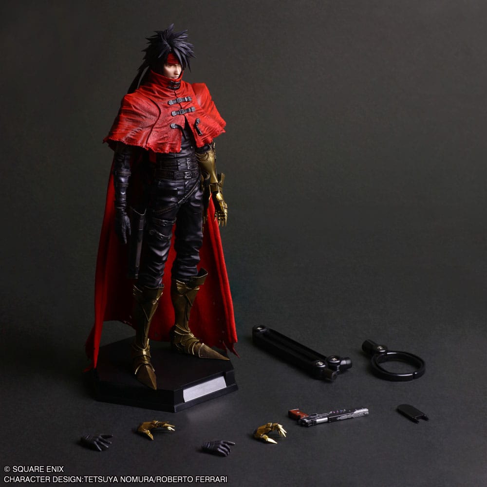 Final Fantasy VII Rebirth Play Arts Kai Actionfigur Vincent Valentine 28 cm Figmas Yokina