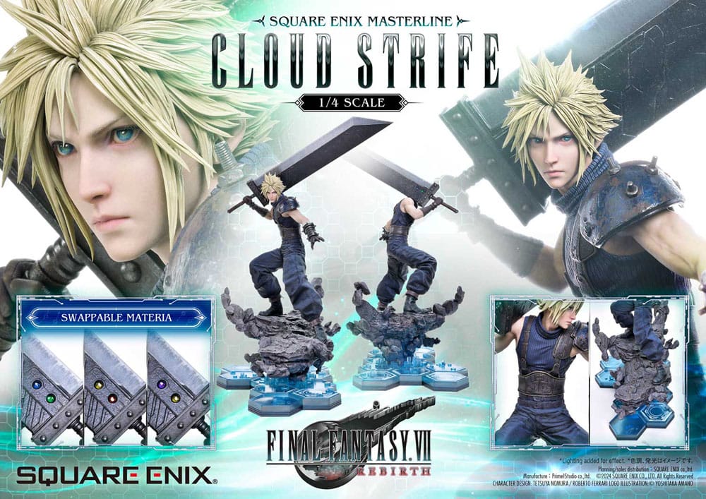 Final Fantasy VII Rebirth Masterline Statue 1/4 Cloud Strife 68 cm Scalefiguren Yokina