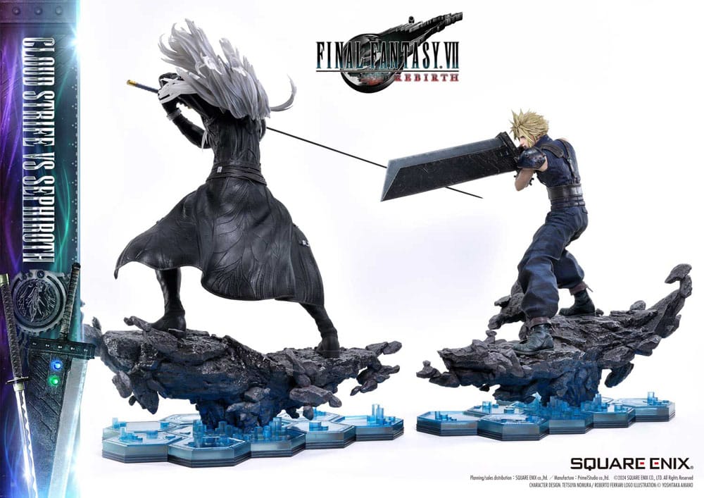 Final Fantasy VII Rebirth Masterline Statuen 2er-Pack 1/4 Cloud Strife vs Sephiroth 69 cm Scalefiguren Yokina
