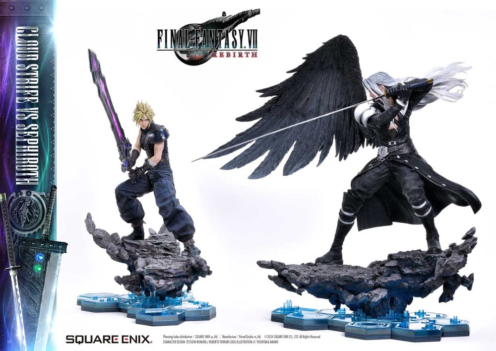 Final Fantasy VII Rebirth Masterline Statuen 2er-Pack 1/4 Cloud Strife vs Sephiroth 69 cm Scalefiguren Yokina