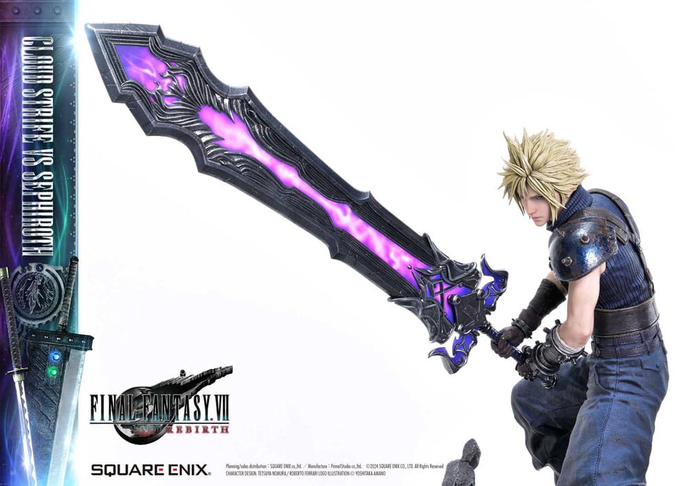 Final Fantasy VII Rebirth Masterline Statuen 2er-Pack 1/4 Cloud Strife vs Sephiroth 69 cm Scalefiguren Yokina