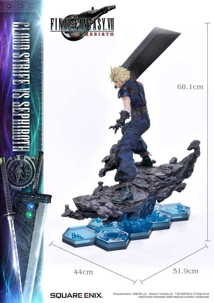 Final Fantasy VII Rebirth Masterline Statuen 2er-Pack 1/4 Cloud Strife vs Sephiroth 69 cm Scalefiguren Yokina