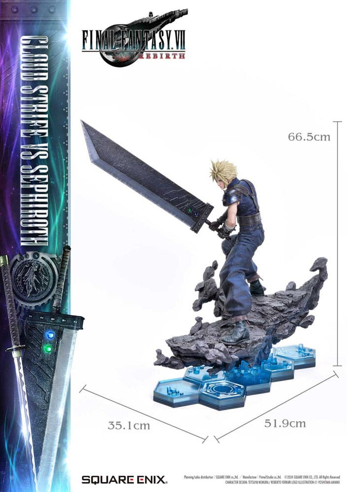 Final Fantasy VII Rebirth Masterline Statuen 2er-Pack 1/4 Cloud Strife vs Sephiroth 69 cm Scalefiguren Yokina