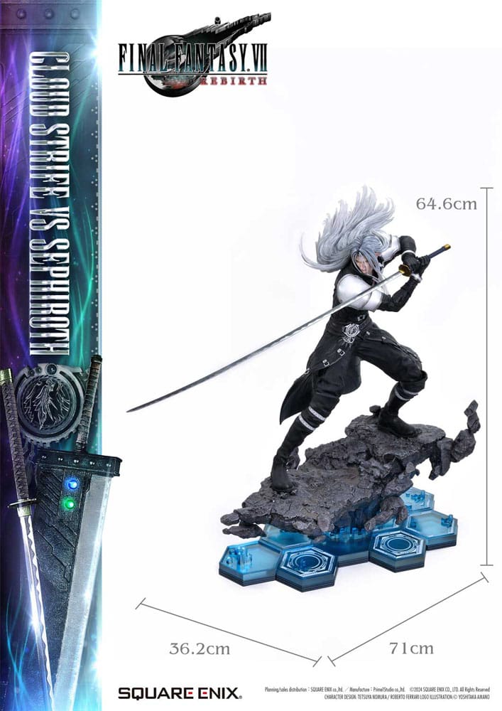 Final Fantasy VII Rebirth Masterline Statuen 2er-Pack 1/4 Cloud Strife vs Sephiroth 69 cm Scalefiguren Yokina