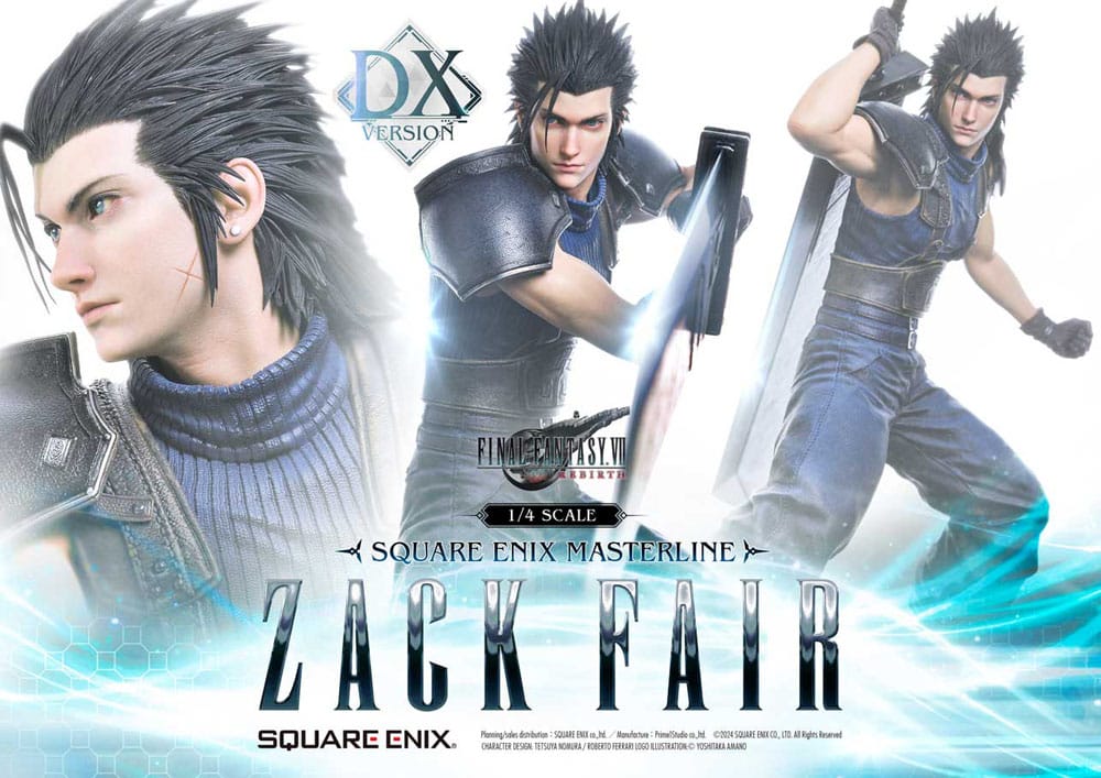 Final Fantasy VII Rebirth Masterline Statue 1/4 Zack Fair Deluxe Ver. 57 cm Scalefiguren Yokina