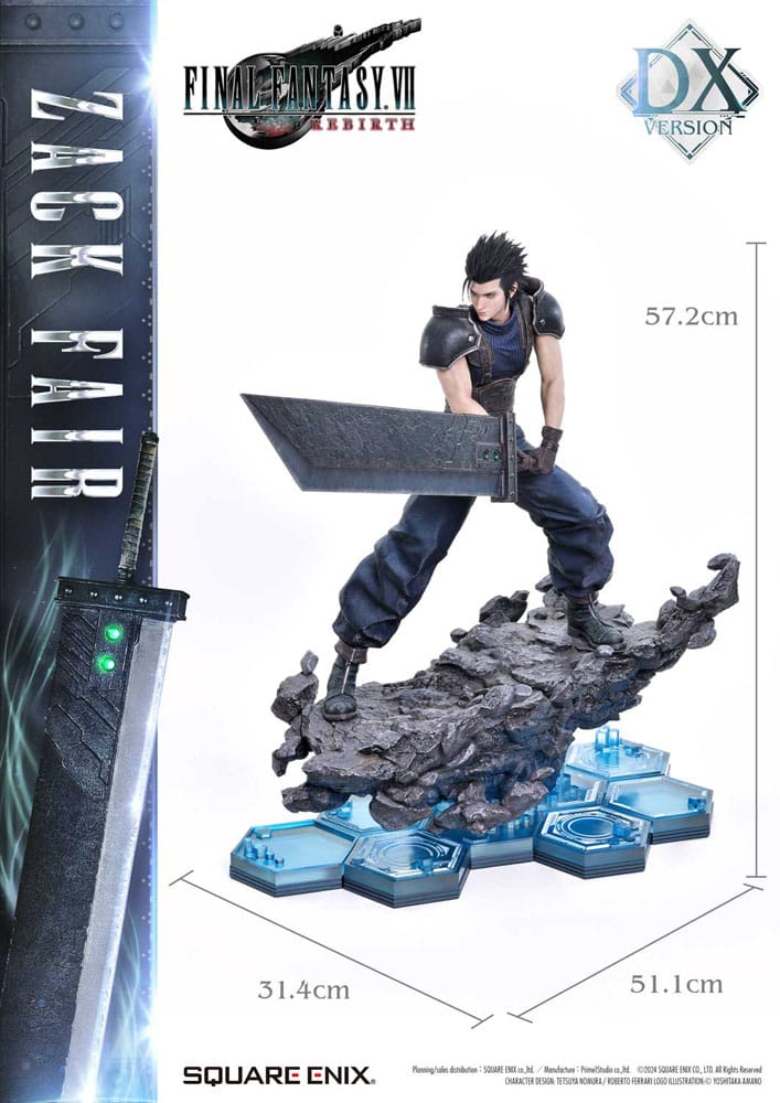 Final Fantasy VII Rebirth Masterline Statue 1/4 Zack Fair Deluxe Ver. 57 cm Scalefiguren Yokina