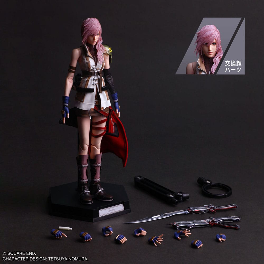 Final Fantasy XV Play Arts Shin Actionfigur Lightning 26 cm Figmas Yokina