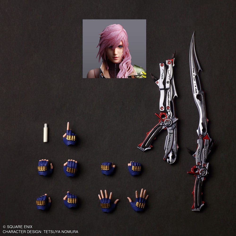 Final Fantasy XV Play Arts Shin Actionfigur Lightning 26 cm Figmas Yokina