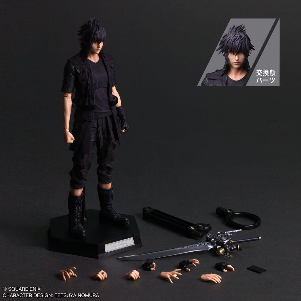 Final Fantasy VII Rebirth Play Arts Shin Actionfigur Noctis Lucis Caelum 27 cm Figmas Yokina